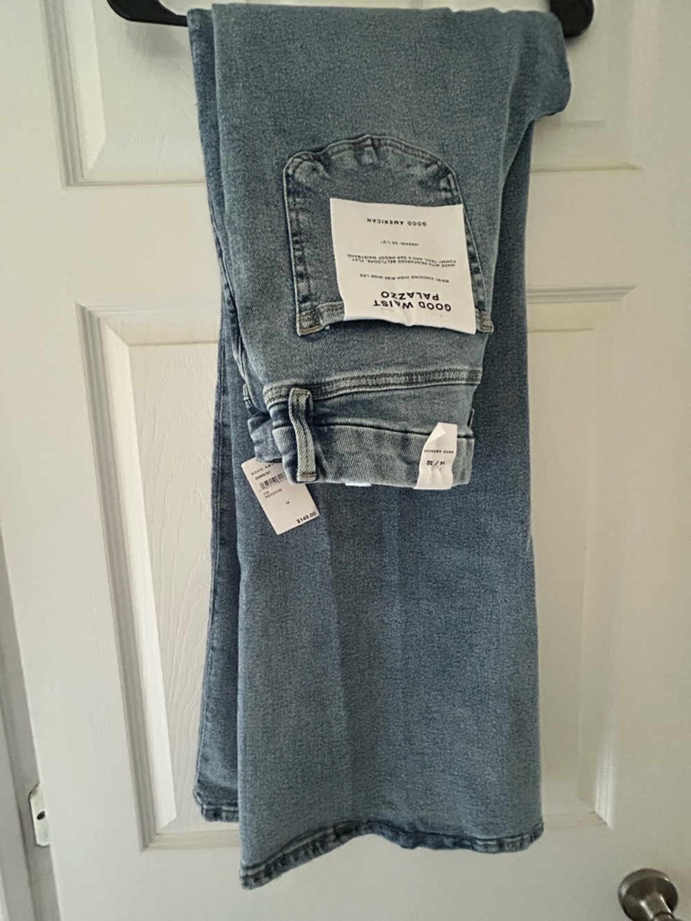 Good American Light Blue Flare Jeans